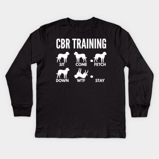 CBR Training Chesapeake Bay Retriever Tricks Kids Long Sleeve T-Shirt